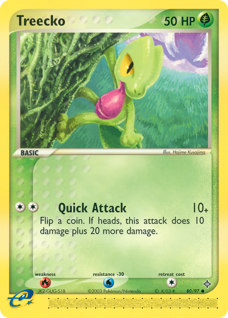 Treecko – Dragon 80/97 Pokémon card