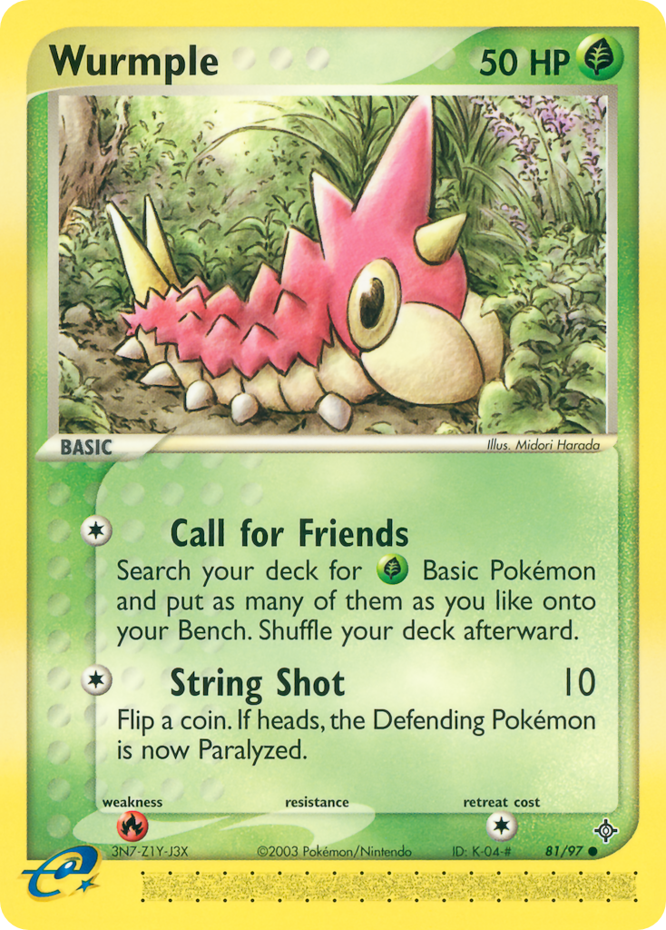 Wurmple – Dragon 81/97 Pokémon card
