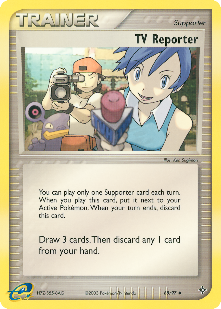 TV Reporter – Dragon 88/97 Pokémon card
