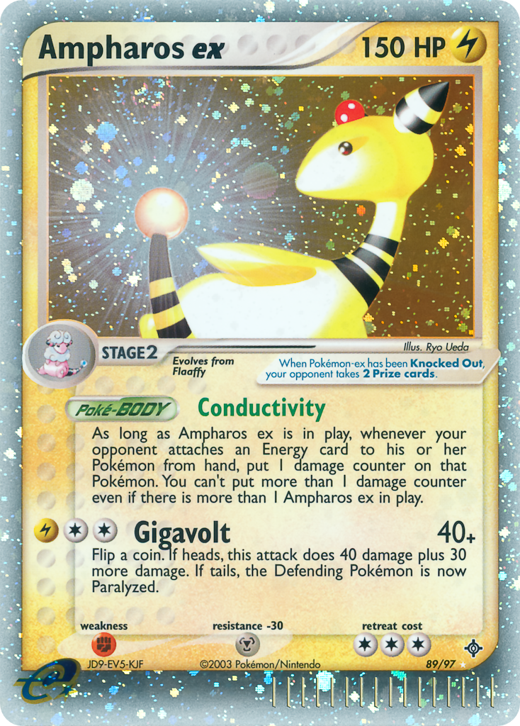 Ampharos ex – Dragon 89/97 Pokémon card