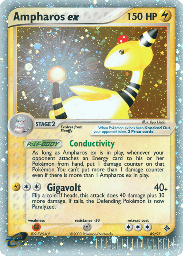 Ampharos ex - Dragon 89