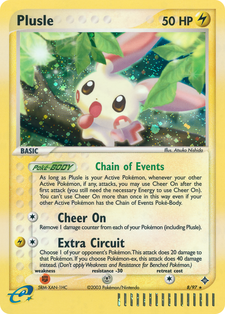Plusle – Dragon 8/97 Pokémon card