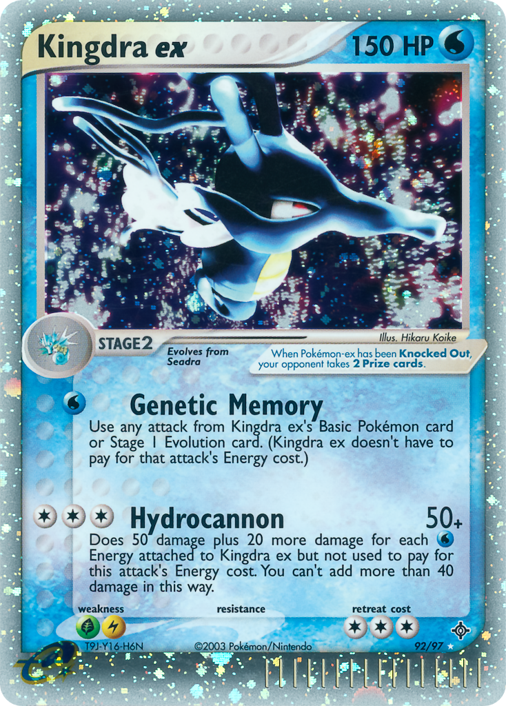 Kingdra ex – Dragon 92/97 Pokémon card