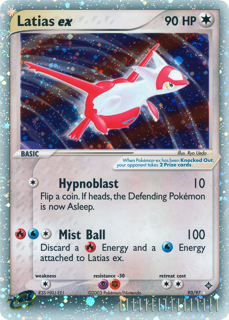 Latias ex – Dragon 93/97 Pokémon card