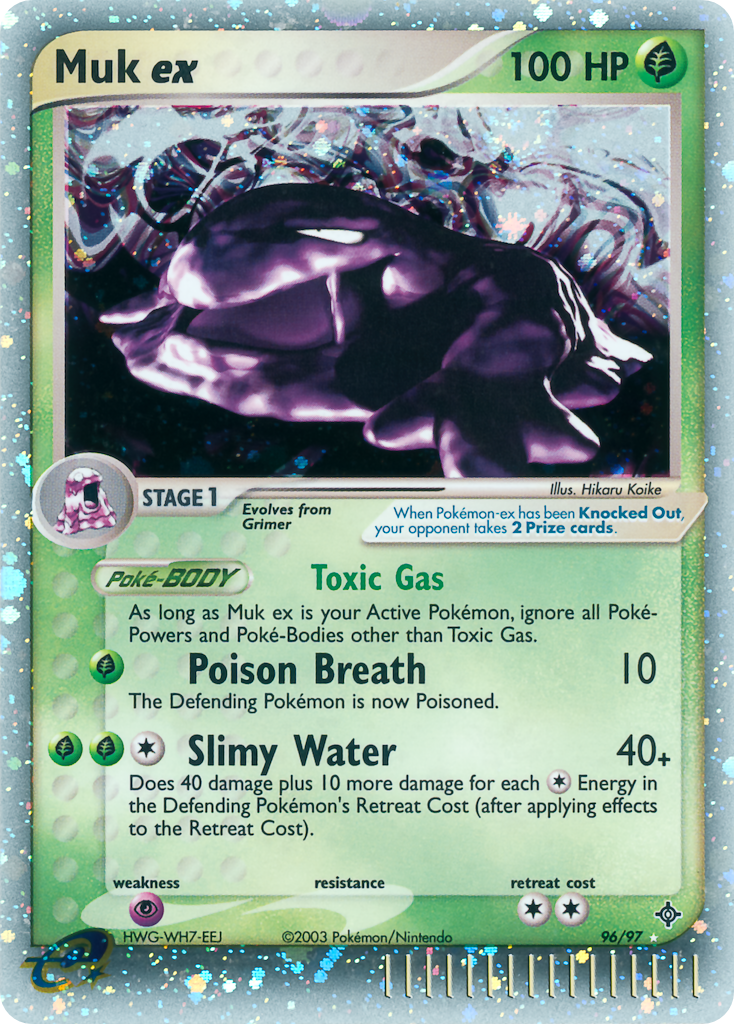 Muk ex – Dragon 96/97 Pokémon card