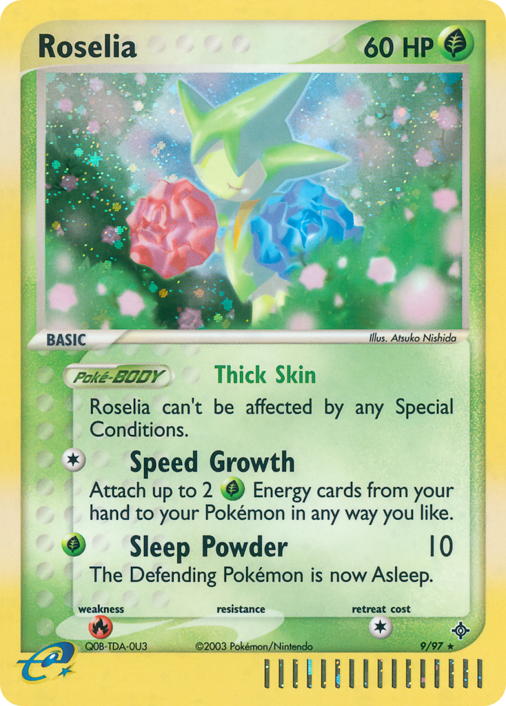 Roselia – Dragon 9/97 Pokémon card