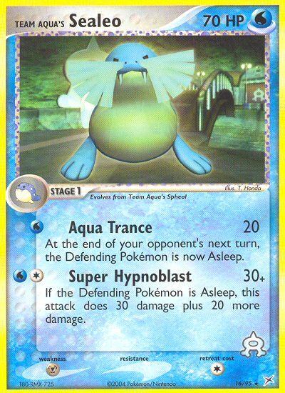 Team Aqua's Sealeo – Team Magma vs Team Aqua 16/95 Pokémon card