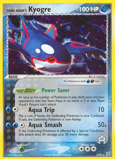 Team Aqua's Kyogre – Team Magma vs Team Aqua 3/95 Pokémon card