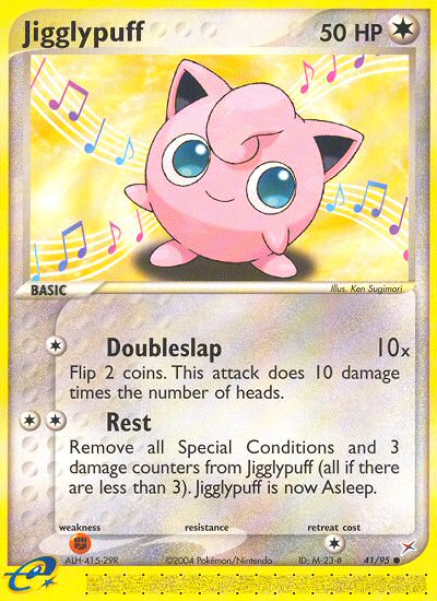 Jigglypuff – Team Magma vs Team Aqua 41/95 Pokémon card
