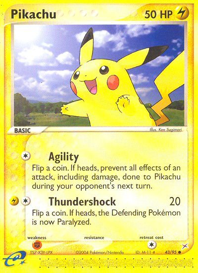 Pikachu – Team Magma vs Team Aqua 43/95 Pokémon card