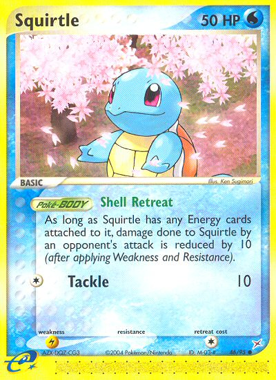 Squirtle – Team Magma vs Team Aqua 46/95 Pokémon card