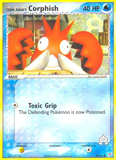Team Aqua's Corphish – Team Magma vs Team Aqua 50/95 Pokémon card