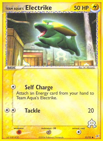 Team Aqua's Electrike – Team Magma vs Team Aqua 53/95 Pokémon card