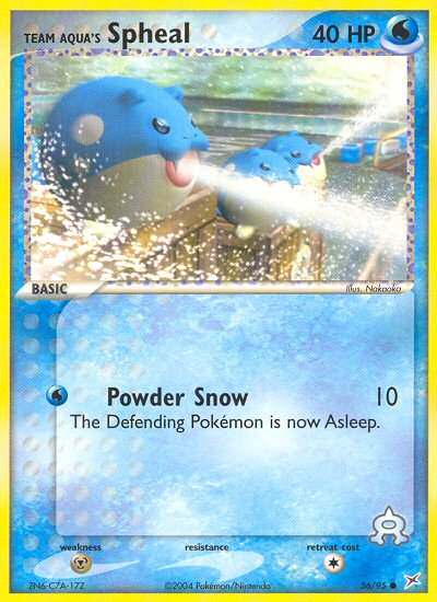 Team Aqua's Spheal – Team Magma vs Team Aqua 56/95 Pokémon card