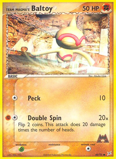 Team Magma's Baltoy – Team Magma vs Team Aqua 60/95 Pokémon card