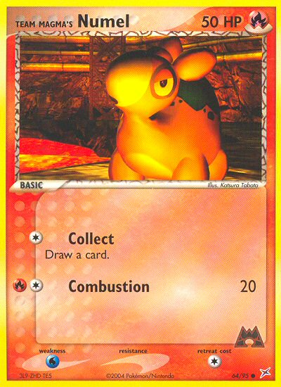 Team Magma's Numel – Team Magma vs Team Aqua 64/95 Pokémon card