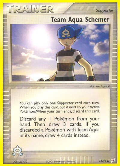 Team Aqua Schemer – Team Magma vs Team Aqua 69/95 Pokémon card