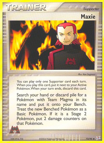 Maxie – Team Magma vs Team Aqua 73/95 Pokémon card