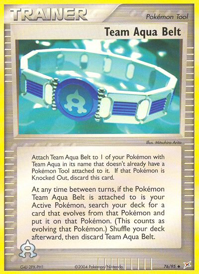 Team Aqua Belt – Team Magma vs Team Aqua 76/95 Pokémon card
