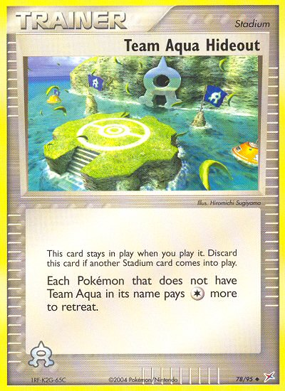 Team Aqua Hideout – Team Magma vs Team Aqua 78/95 Pokémon card