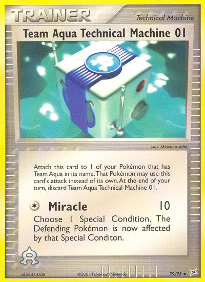 Team Aqua Technical Machine 01 – Team Magma vs Team Aqua 79/95 Pokémon card