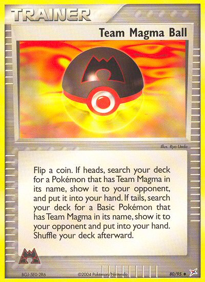 Team Magma Ball – Team Magma vs Team Aqua 80/95 Pokémon card