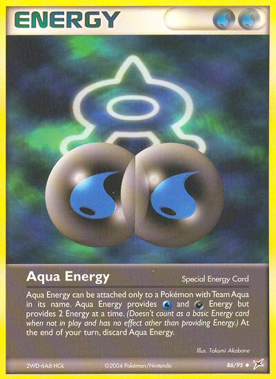 Aqua Energy – Team Magma vs Team Aqua 86/95 Pokémon card