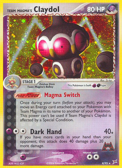 Team Magma's Claydol – Team Magma vs Team Aqua 8/95 Pokémon card