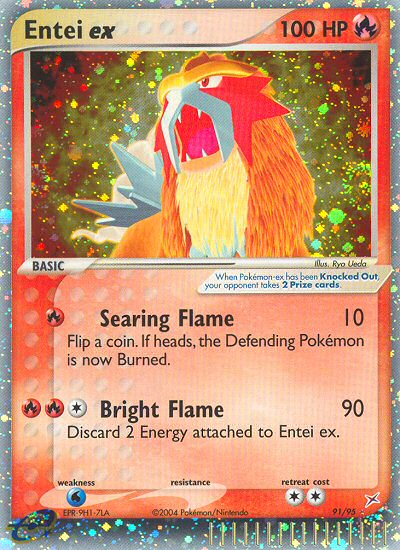 Entei ex – Team Magma vs Team Aqua 91/95 Pokémon card