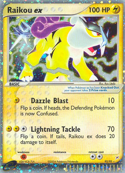 Raikou ex – Team Magma vs Team Aqua 92/95 Pokémon card