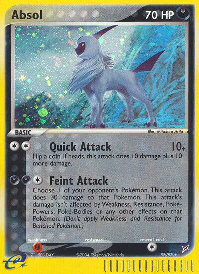 Absol – Team Magma vs Team Aqua 96/95 Pokémon card