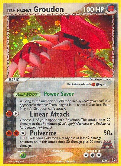 Team Magma's Groudon – Team Magma vs Team Aqua 9/95 Pokémon card