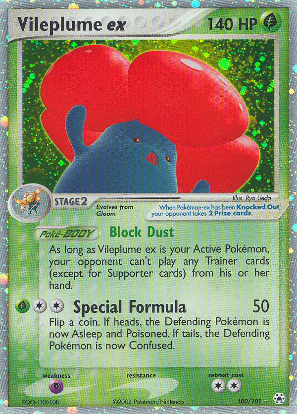 Vileplume ex – Hidden Legends 100/101 Pokémon card