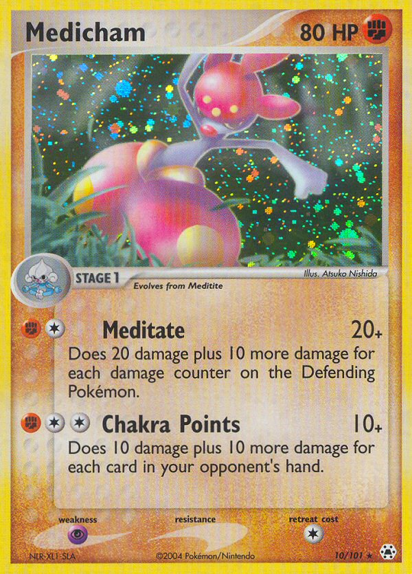 Medicham – Hidden Legends 10/101 Pokémon card