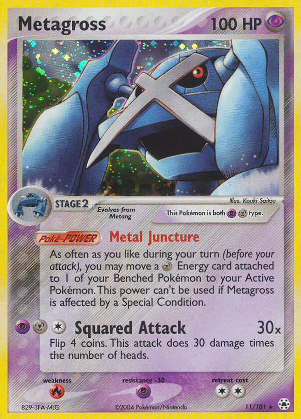 Metagross – Hidden Legends 11/101 Pokémon card