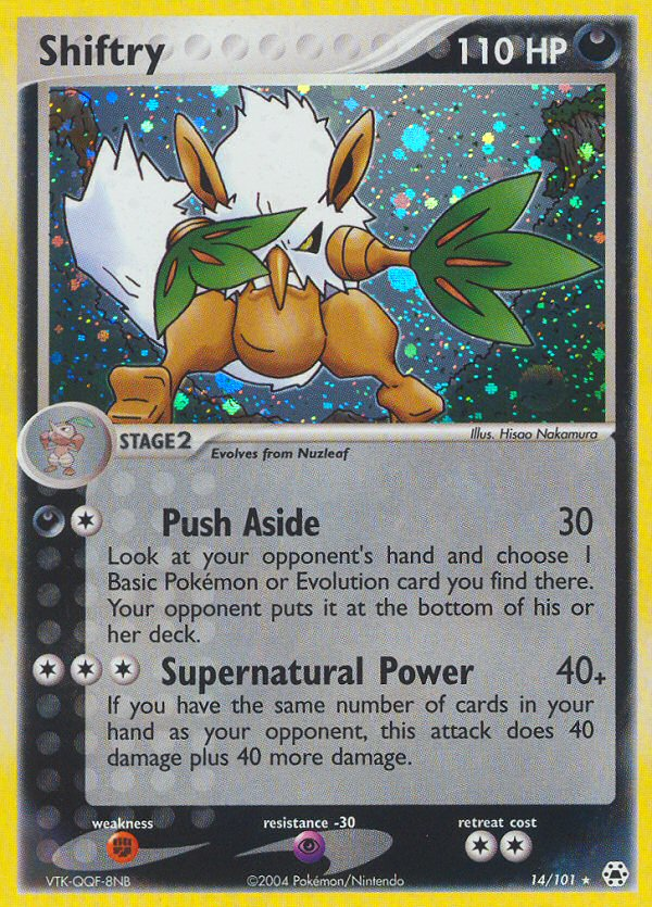 Shiftry – Hidden Legends 14/101 Pokémon card