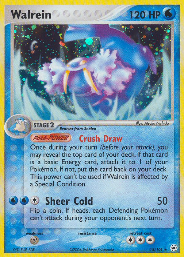 Walrein – Hidden Legends 15/101 Pokémon card