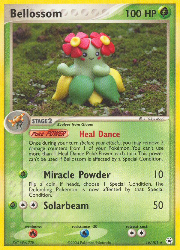 Bellossom – Hidden Legends 16/101 Pokémon card