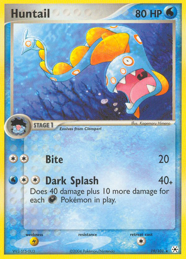 Huntail – Hidden Legends 19/101 Pokémon card