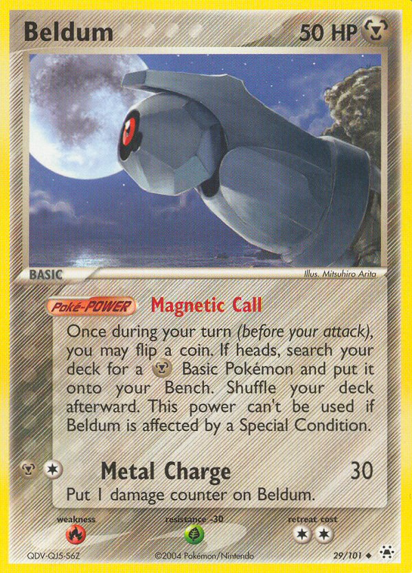 Beldum – Hidden Legends 29/101 Pokémon card