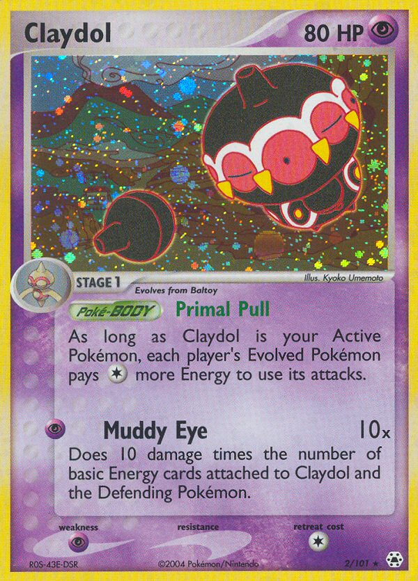Claydol – Hidden Legends 2/101 Pokémon card