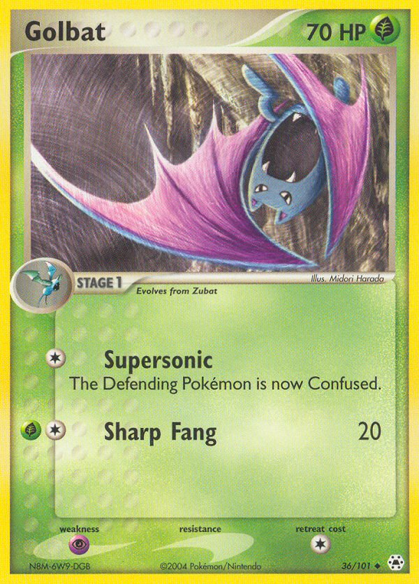 Golbat – Hidden Legends 36/101 Pokémon card