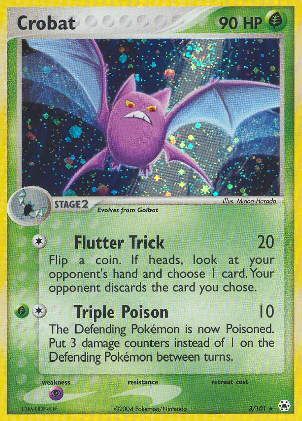 Crobat – Hidden Legends 3/101 Pokémon card