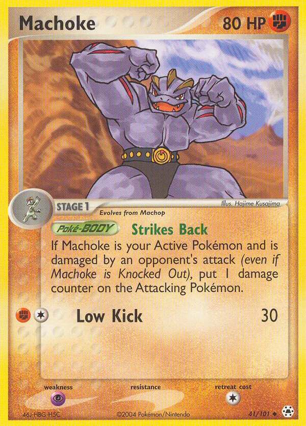 Machoke – Hidden Legends 41/101 Pokémon card