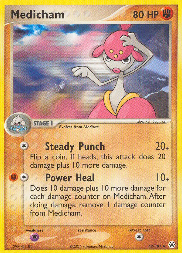 Medicham – Hidden Legends 42/101 Pokémon card
