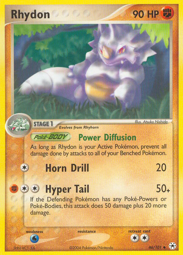 Rhydon – Hidden Legends 46/101 Pokémon card