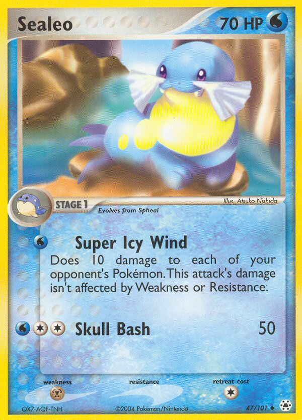 Sealeo – Hidden Legends 47/101 Pokémon card