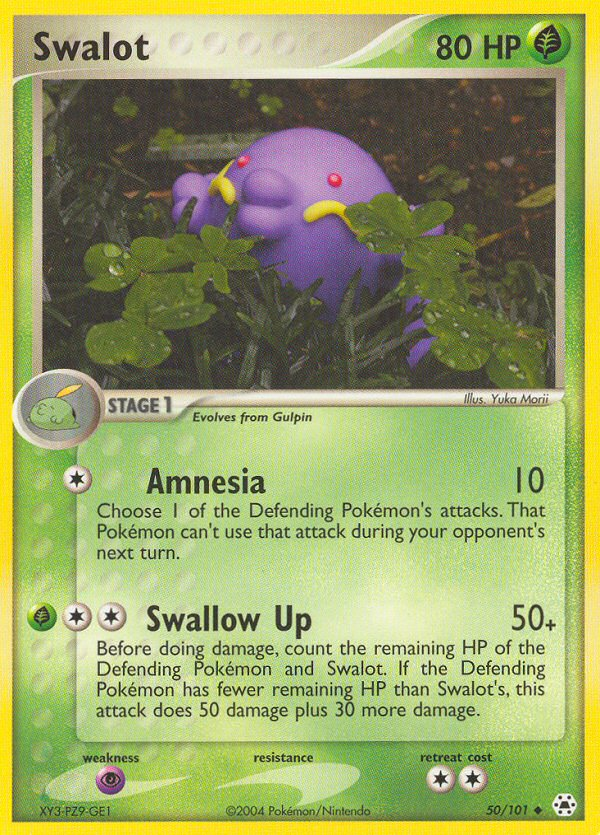 Swalot – Hidden Legends 50/101 Pokémon card