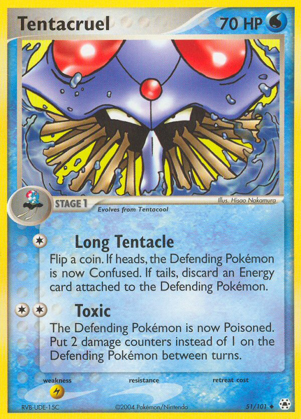 Tentacruel – Hidden Legends 51/101 Pokémon card