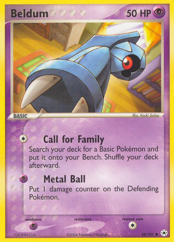 Beldum – Hidden Legends 54/101 Pokémon card